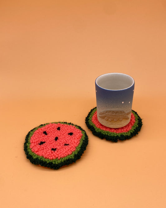 Watermelon Tufted Coasters | Set of 2